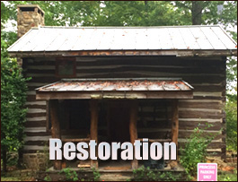 Historic Log Cabin Restoration  Gainestown, Alabama